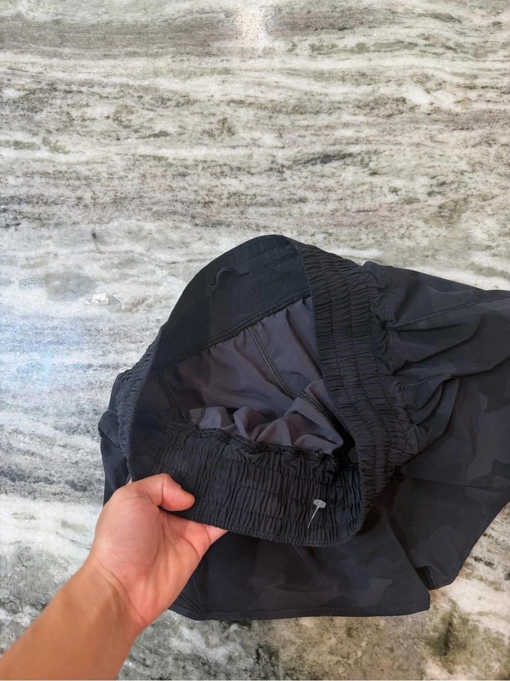 Lululemon Hotty Hot Shorts Black Camo